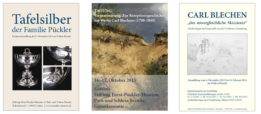Plakatgestaltung für Stiftung Fürst-Pückler-Museum Park und Schloss Branitz